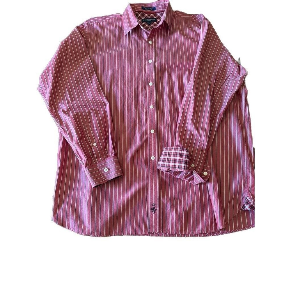 Austin Reed London 100s 2-Ply Cotton Bespoke Fit Long Sleeve Striped Dress Shirt